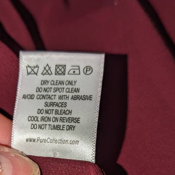 Pure Collection Velvet Blazer Wine Red One Button Jacket 8/10 Relaxed Fit - Picture 6 of 8